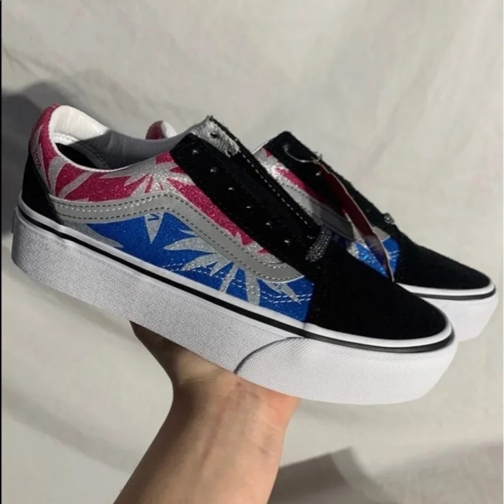 Vans Old Skool Platform Sneakers After Dark 4/20 3mm Reflective‎ Womans Sizings - Picture 4 of 10